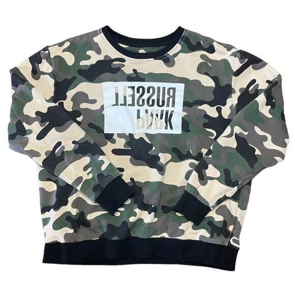 Russell Park mens XL sweater camo green - Picture 1 of 5